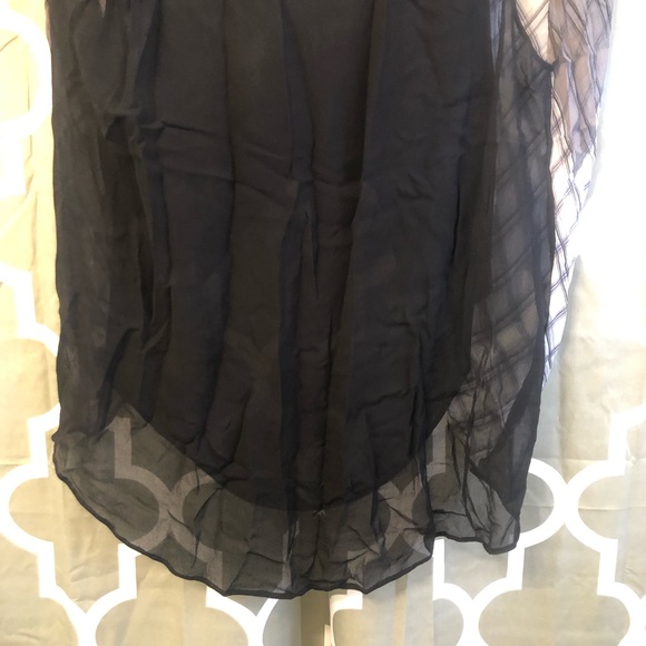 NICOLE MILLER ARTELIER CHECKED PRINTED SLEEVELESS BLOUSE Womens Medium - Picture 6 of 9